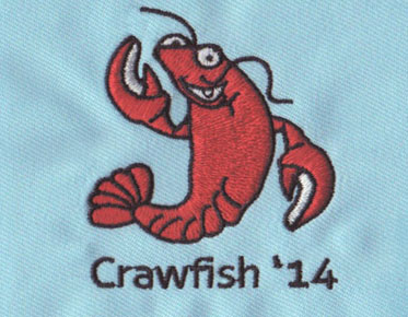 Embroidery Digitizing Crawfish Design